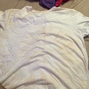 mens white and tan tie-dye shirt